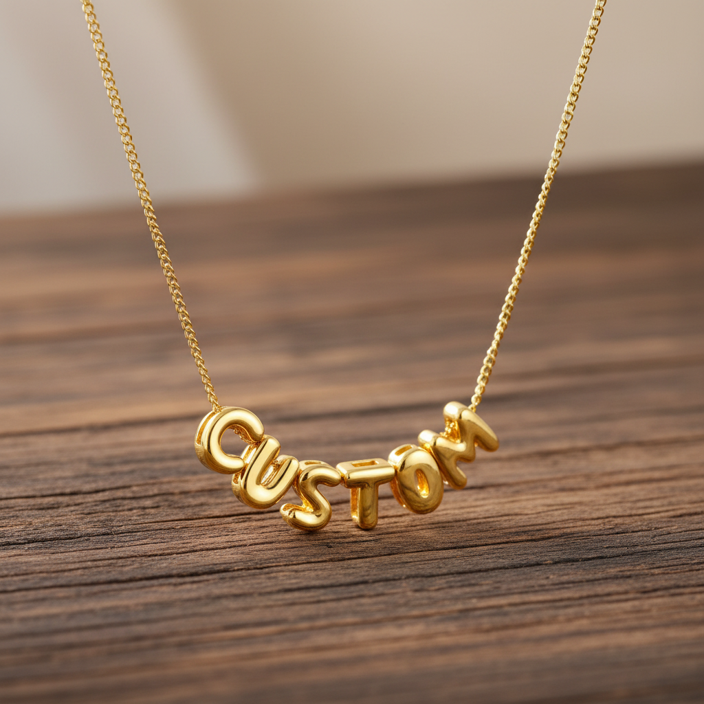 Bubble Name Necklaces