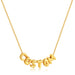 Bubble Letters Custom Name Necklace - 18k Gold Plated