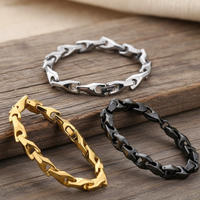 Premuim Wish Bone Tungsten Carbide Bracelet - view 1
