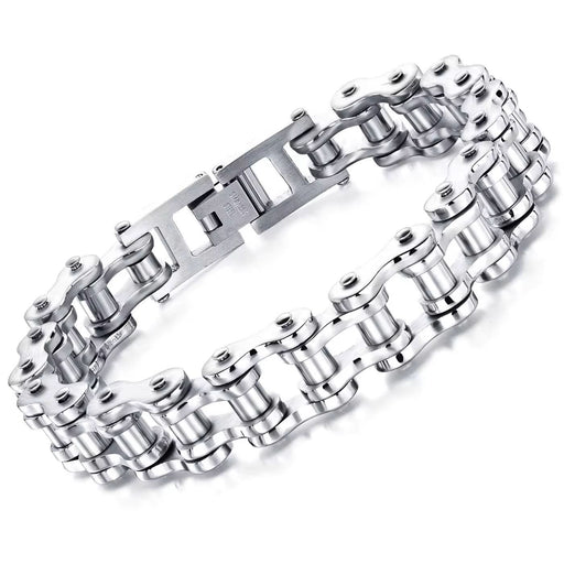 Motorcycle Bike Chain Bracelet for Men-Bracelet-Sairahaz Jewelers