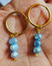 Blue Cultured Pearl Earrings - Blue Pearl Earrings-Pearl Earrings-Sairahaz Jewelers