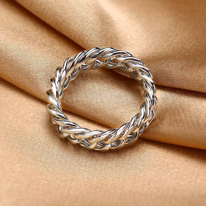 Stainless Steel Chic Cuban Link Ring 6mm