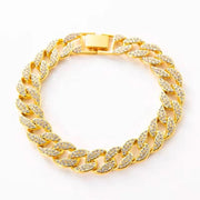 CZ Cuban Link Bracelet-Bracelet-Sairahaz Jewelers