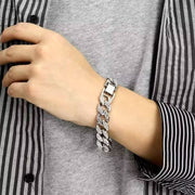 CZ Cuban Link Bracelet-Bracelet-Sairahaz Jewelers