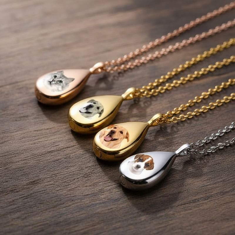Collar Conmemorativo Personalizado para Cenizas en Acero Inoxidable