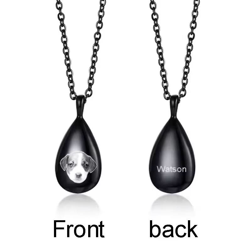 Personalized Cremation Necklace for Ashes Memorial-custom picture necklace-Sairahaz Jewelers