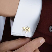 Custom Cuff Links: Add a Touch of You to Every Outfit - Name Cuff Link-Gift for him-Sairahaz Jewelers