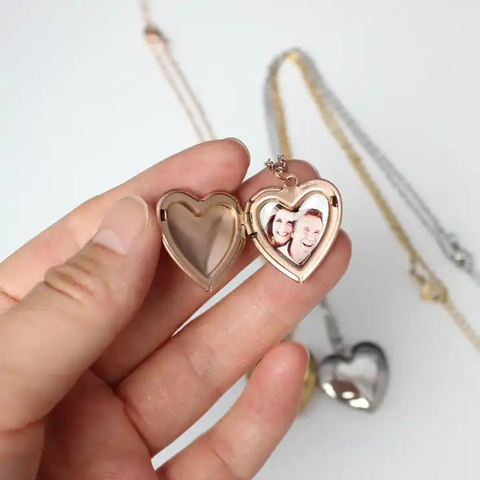 Personalized Picture Heart Necklace