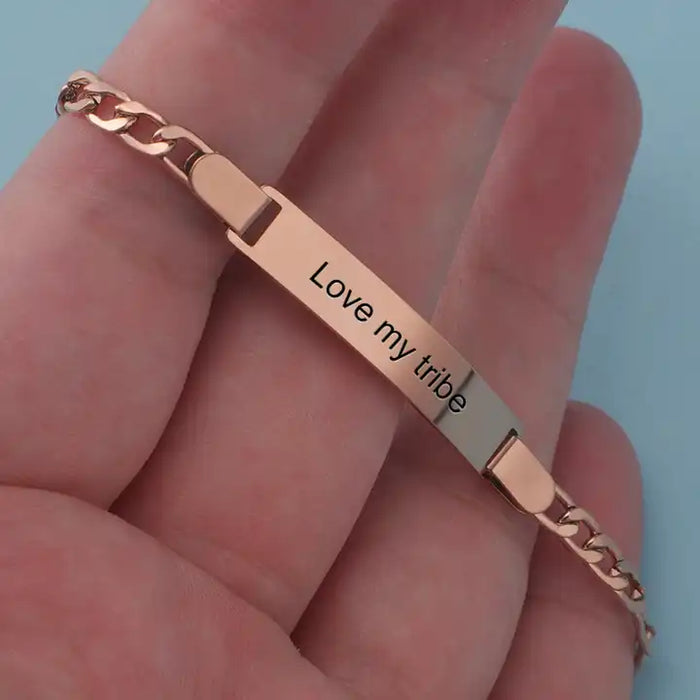 Adjustable Personalized Custom Name Bracelet ID Bracelet Custom