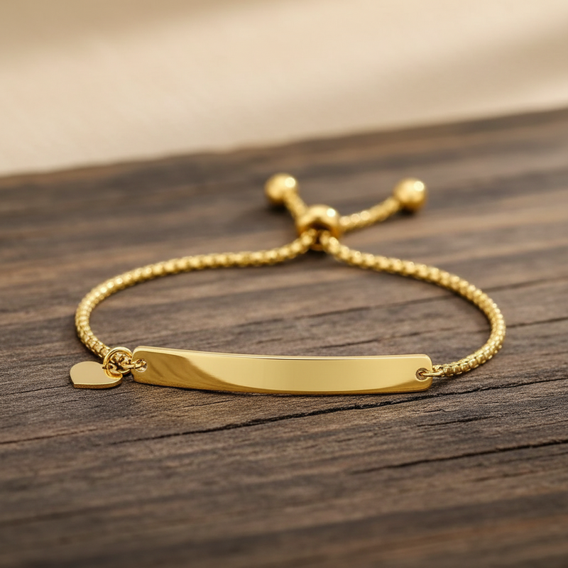 Adjustable Personalized Name Bracelet for Newborn