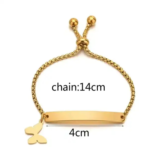 Adjustable Personalized Name Bracelet for Newborn