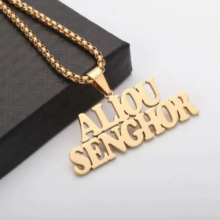 Men's Name Necklace Personalized Name Necklace-Custom Name Necklace-Sairahaz Jewelers