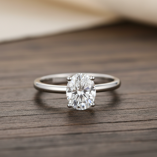 2 Carat Oval Engagement Wedding Ring