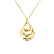 Personalized Teardrop Name Necklace in 18K Gold Vermeil – Custom Gift