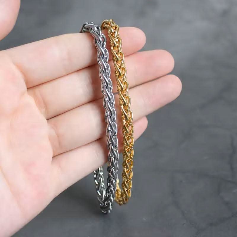 Men's Stainless Steel Fancy Modern Bracelet-Bracelet-Sairahaz Jewelers