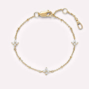 Sairahaz Lucy Star Bracelet Gold Plated-Bracelets-Sairahaz Jewelers