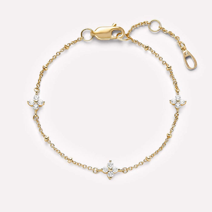 Sairahaz Lucy Star Bracelet Gold Plated