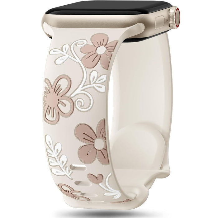 Floral Silicone Band for Watch