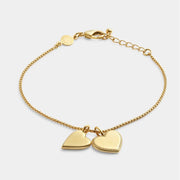 Sairahaz Bridesmaid Gold Charm Bracelet-Bracelets-Sairahaz Jewelers