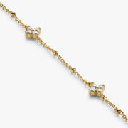 Sairahaz Lucy Star Bracelet Gold Plated-Bracelets-Sairahaz Jewelers