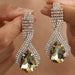 Prestige Crystal Earrings Teardrop Rhinestone Design-Earrings-Sairahaz Jewelers