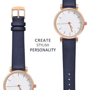 14mm Genuine Leather Watch Band with Rose Gold Buckle-Watch Straps-Sairahaz Jewelers
