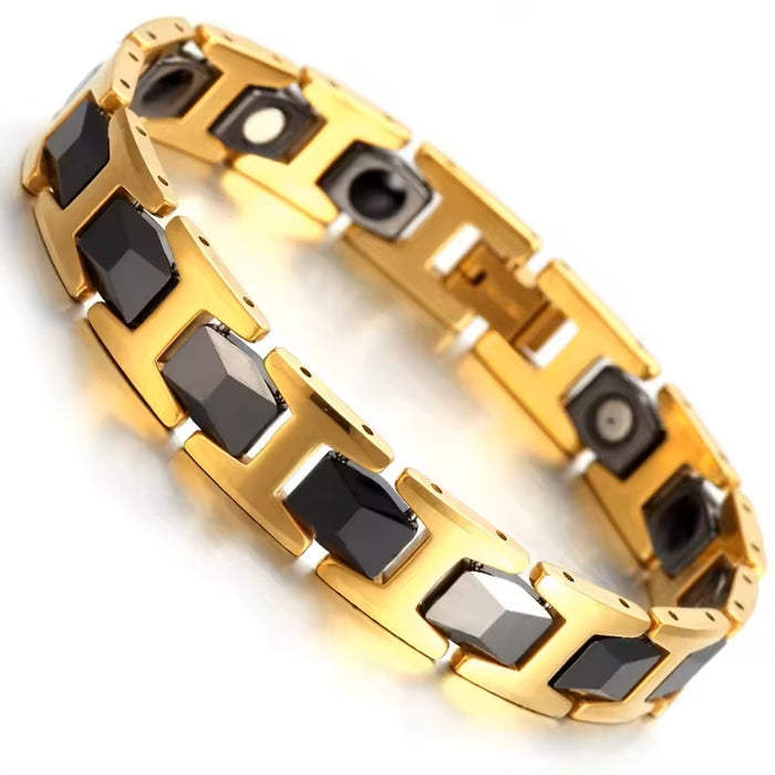 Two Tone Magnatic Tungsten Bracelet-Bracelet-Sairahaz Jewelers