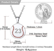 Personalized Gold Baseball Necklaces Pendant-Sairahaz Jewelers
