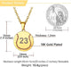 Personalized Gold Baseball Necklaces Pendant-Sairahaz Jewelers