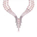 Women Elegant 3 Layer Pearl & Zircon Necklace