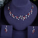 Women Trendy Full Cubic Zirconia Necklace Set