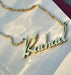 Heart Personalized Name Necklace-Cursive Custom Name Necklace-Sairahaz Jewelers