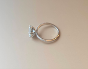 Round Moissanite Engagement Ring-Rings-Sairahaz Jewelers