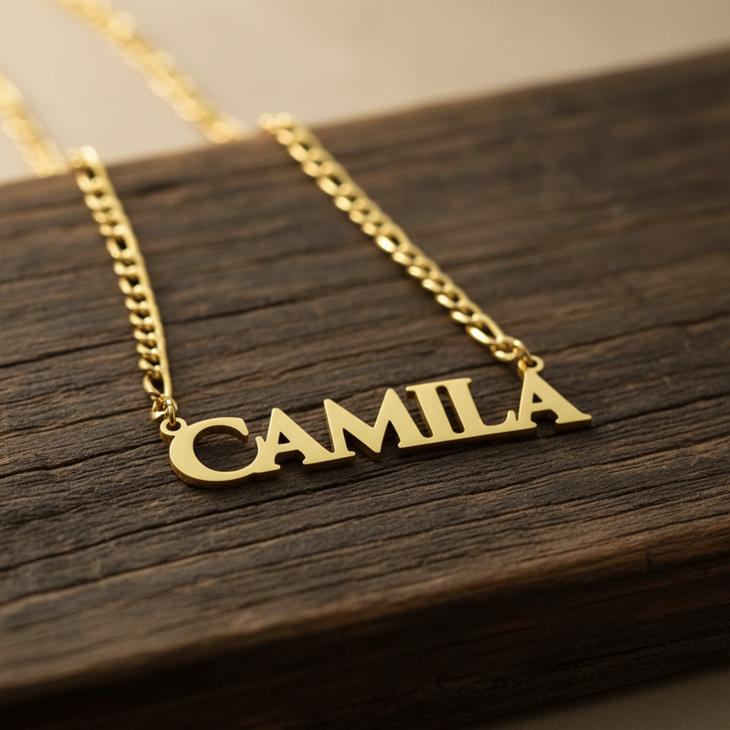 Stylish Solid Letters Name Necklace