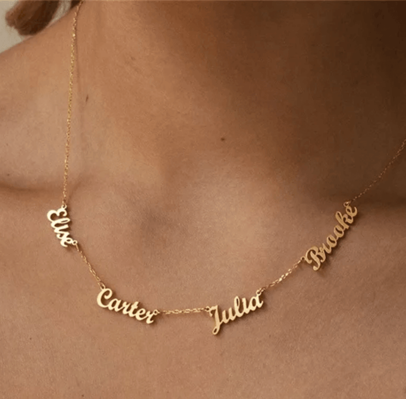 Multi Names Necklace Woman
