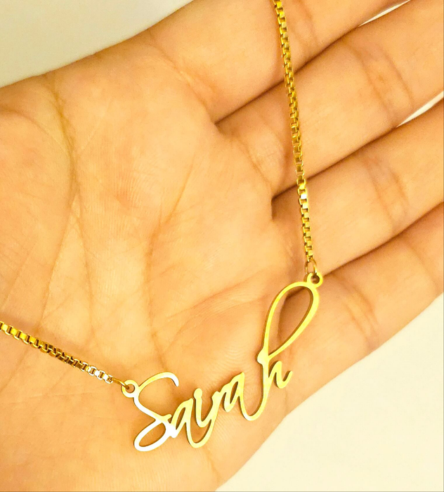 Minimalist Name Necklace - Personalized Necklace - Custom name Necklace - Gift for her