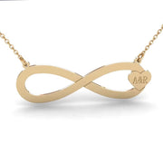 Infinity Initials Name Necklace-Custom Name Necklace-Sairahaz Jewelers