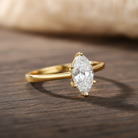 Marquise Diamond Ring – 1 to 4 Carat Custom Engagement Ring - view 1