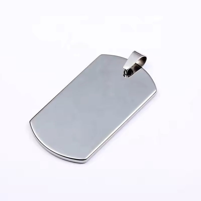 Men's Engraved Tungsten Dog Tags