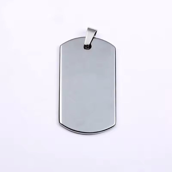 Men's Engraved Tungsten Dog Tags