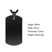 Men's Engraved Tungsten Dog Tags-Custom Name Necklace-Sairahaz Jewelers