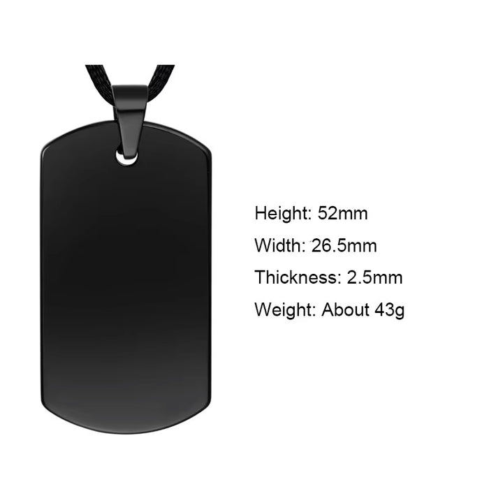 Men's Engraved Tungsten Dog Tags