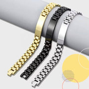 Personalized Name and Logo ID Bracelet for Men-Custom Picture Bracelet-Sairahaz Jewelers