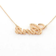 18K Gold Name Necklace-Custom Name Necklace-Sairahaz Jewelers