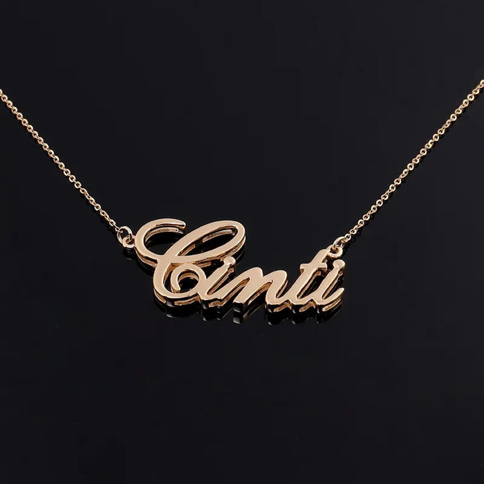 18K Gold Name Necklace