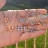 Number Name Necklace 925 Sterling Silver-Custom Name Necklace-Sairahaz Jewelers