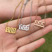 Number Name Necklace 925 Sterling Silver-Custom Name Necklace-Sairahaz Jewelers