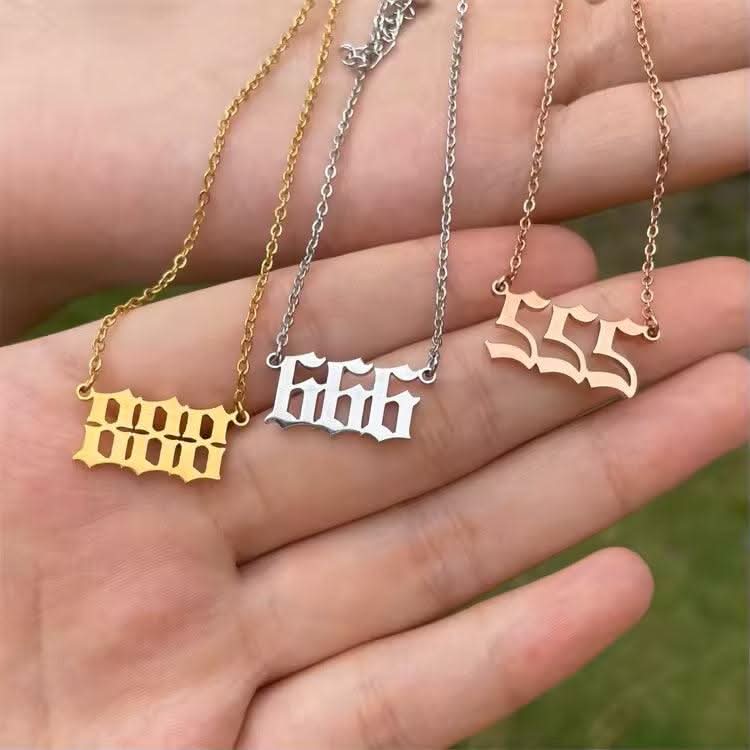 Number Name Necklace 925 Sterling Silver-Custom Name Necklace-Sairahaz Jewelers