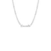 Freshwater Pearl Name Necklace-Custom Name Necklace-Sairahaz Jewelers