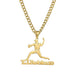 Personalized Baseball Pitcher Name Necklace – Stainless Steel &amp; 18K Gold Plated | Sairahaz Jewelers